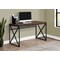 Monarch Specialties Computer Desk, Home Office, Laptop, Work, Metal, Laminate, Brown, Black, Contemporary, Modern I 7450 - alternate 3